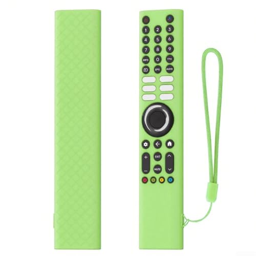 Funda de silicona para mando a distancia Xiaomi XMRM-P3, todo incluido, a prueba de golpes y antideslizante, negro, blanco, rojo, azul, verde (verde luminoso)