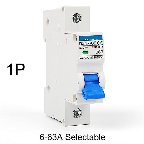 Disyuntor tipo CA 2P MCB 16A 25A protector voltaje sobrecarga 400V 3