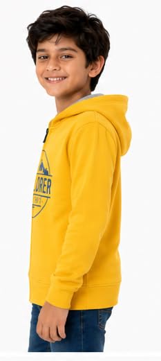 Image of T2F Boy's Cotton Regular Fit Hooded Sweatshirt