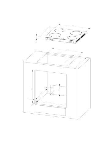 WOLKENSTEIN Einbauherdset WMOC 80 | XL-Garraum 66 Liter | 8 Backofenfunktionen | Eco-Funktion | Energieeffizienzklasse A | Heißluft-Funktion | Grill | 8300 Watt | Ober- und Unterhitze | Umluft