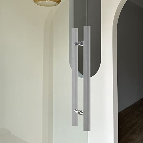 Poignée de porte de grange ronde bois 120 cm pour réparer une entrée lourde