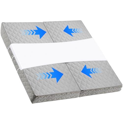 95'' x 27'' Twin to King Size Bed Converter Extra Long Bed Bridge with Fixing Straps and Metal Button Long Extender for Split King Adjustable No Slipping Gap Filler for Guests, Couples, Family