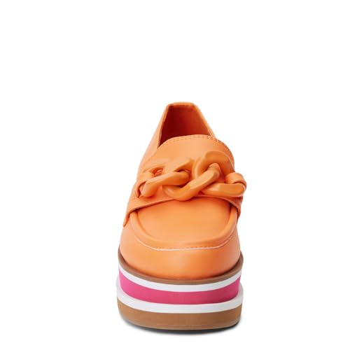 Image of Coconuts by Matisse Womens Madison Platform Slip On Loafers Casual - Orange