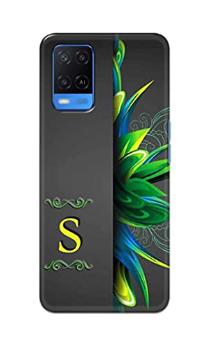 Image of Name II Initial II Letter Alphabet S Hard Back Case Cover for Oppo A54 Back Cover -(J5) VNS2222