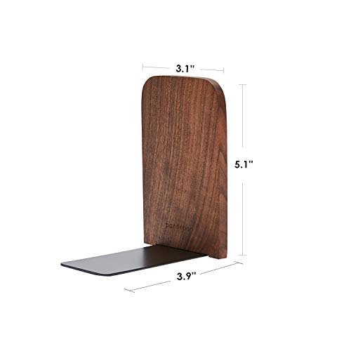 pandapark woodnon-skid bookend for shelvesheavy dutybook stand for cds1 pair