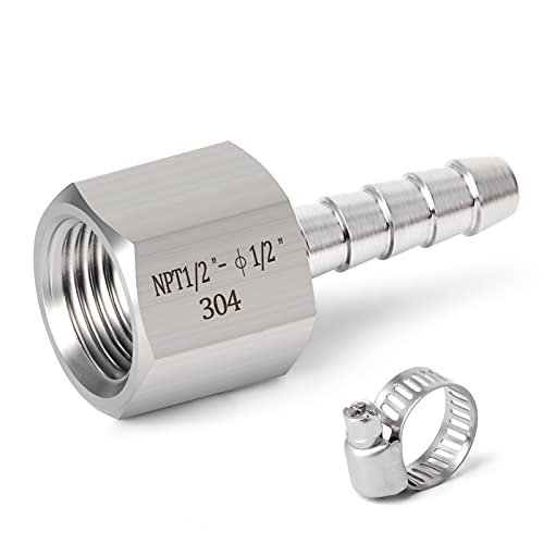 Accesorios de manguera de aire 1/2 FNPT en acero inoxidable duradero 3