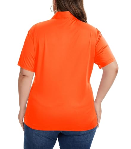 Image of Women's Plus Size Polo Shirts UPF 50+ Quick Dry Short Sleeve Golf (XL-6XL)