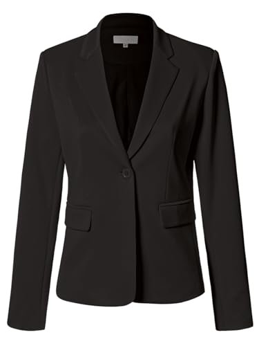 Design by Olivia Women's Business Casual Blazers Stretch Notched Lapel Collar Work Office Suit Jackets with Pockets