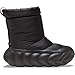 Crocs Women's Fashion Boots Overpuff Boots, black, 7