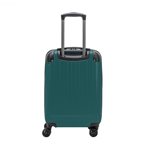 Kenneth Cole REACTION Flying Axis Collection Lightweight Hardside Expandable 8-Wheel Spinner Luggage, Midnight Turquoise, 20-Inch Checked3