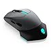 Alienware Wired/Wireless Gaming Mouse AW610M: 16000 DPI Optical Sensor - 350 Hour Rechargeable Battery Life - 7 Buttons - 3-Zone Alienfx RGB Lighting