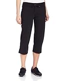 Danskin Women's Cotton Stretch Drawcord Crop Pant