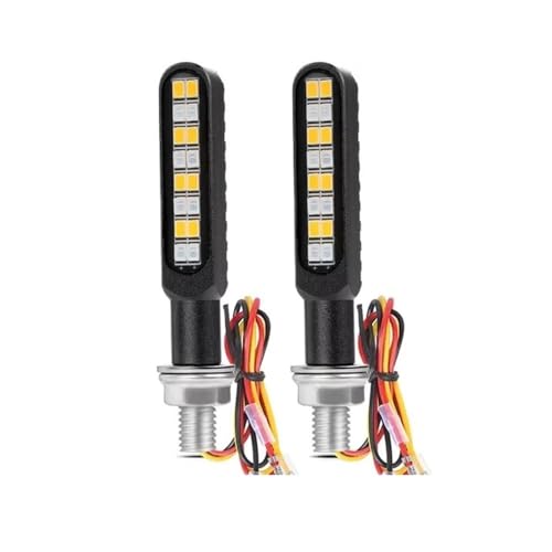 Clignotant LED pour motos et ATV avec feu stop DRL intégré noir