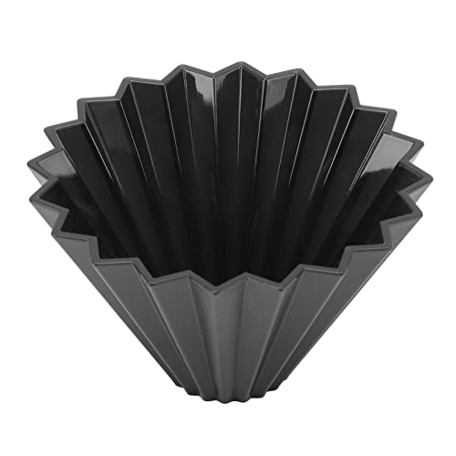 Pour Over Coffee Dripper Reusable Portable Resin Coffee Filter with Origami Cone Design Smooth Drip Coffee Brewing Filter Cone Coffee Filter Holder for Camping Office