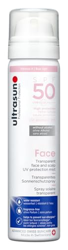 ultrasun Ultrasun 50spf UV Face & Scalp Mist, Clear, 75ml