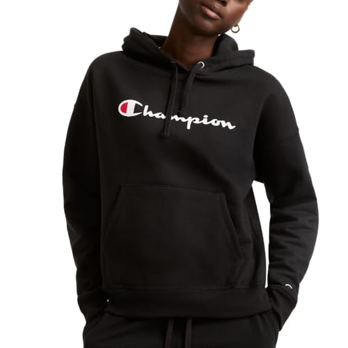 Champion Women's Hoodie, Fleece Hoodie, Sweatshirt for Women, Script (Reg.