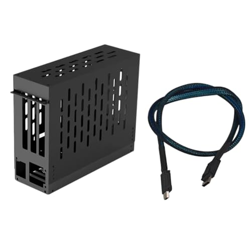IGOHONE Oculink EGPU �O���t�B�b�N�J�[�h�h�b�N�i�m�[�g�p�\�R��/�~�jPC�p�A64GB/S PCIe 4.0 X4�Ή��AELFX 1U�d���Ή��A�|�[�^�u���O�t��GPU�j