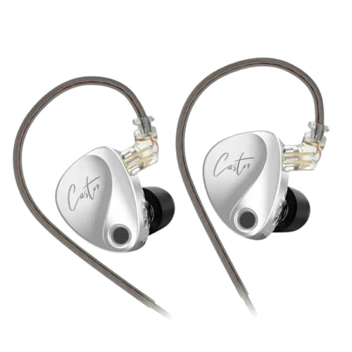 Image of Concept Kart Kz Castor Iem Wired In Ear Monitors Earphone, 10Mm Dual Magnetic + 8Mm Dynamic Driver In-Ear Earphone, Harman Target Version, 4-Tuning Swtiches, 0.78Mm 2Pin, 3.5Mm Detachable Cable.