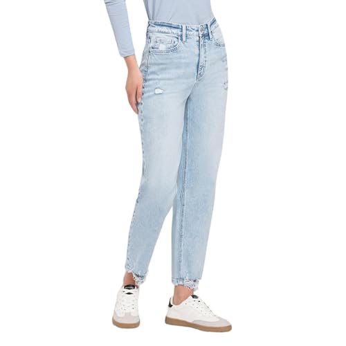 Flying Monkey Super High Rise Barrel Leg Jeans Light Blue4