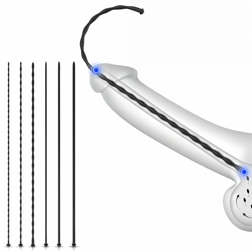 6 PCS Silicone Urethra Sound Penis Plug for Man Urinary Dilator Male Urethra Masturbation Rod Urethral Training Kit for Beginner Adult Sex Toy catheters & Sounds for Men