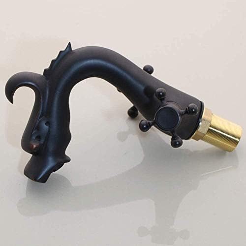 Kitchen Taps Faucet Antique Brass Bathroom Deck Mounted Faucets Dual Handle Toilet Basin Sink Cold & Warm Water Mixer Tap One Hole