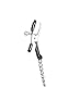 Pipedream Fetish Fantasy Series Alligator Nipple Clamps, Silver, One Size