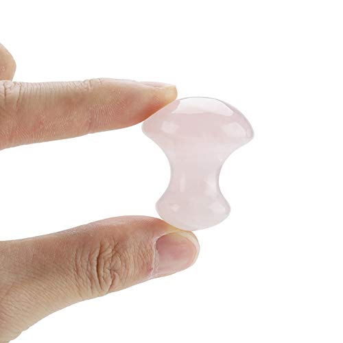 Piedra Gua Sha Herramientas Gua Sha Cristal Seta de Cristal Cristal de Cuarzo Rosa Natural Piedras de Masaje Cara Ojos Herramienta de Masaje - imagen 9