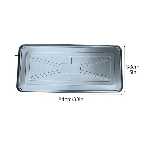 Bandeja de goteo de aire acondicionado con tubo de drenaje y kit de instalación, evita daños por agua, fácil instalación, solución duradera para unidades de aire acondicionado