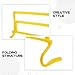 Holibanna Adjustable Height Soccer Agility Hurdles Set, Portable Speed Training Equipment with Foldable Design for Football Workout and Soccer Drills