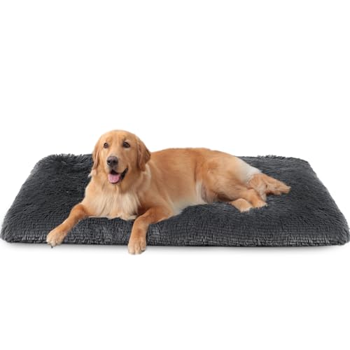 Dog Crate Pad Ultra Soft Dog Bed Mat Washable Pet Kennel Bed with Non-Slip Bottom Fluffy Plush Sleeping Mat for Large Medium Small Dogs, 41 x 27 Inch Dog Crate Pad Ultra Soft Dog Bed Mat Washable Pet Kennel Bed with Non-Slip Bottom Fluffy Plush Sleeping Mat for Large Medium Small Dogs, 41 x 27 Inch
