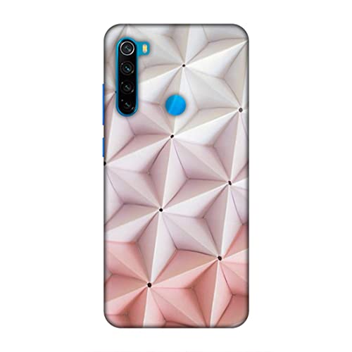 Image of Printed Mobile Back Hard Case Cover for Xiaomi Redmi Note 8 | Pink Stars, Multi Stars Black dot -2180