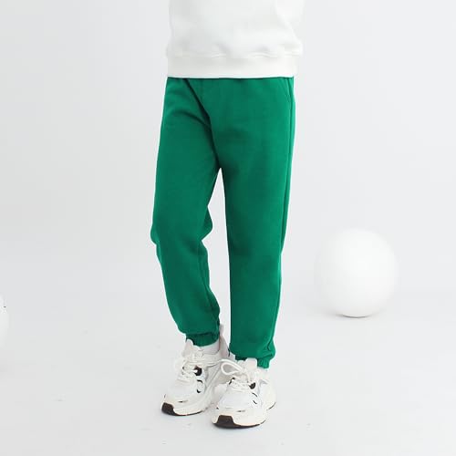 Boys Girls Pants Pull on Drawstring Cotton Drawstring Joggers Plain Kids Sweatpants 5Y-14Y3