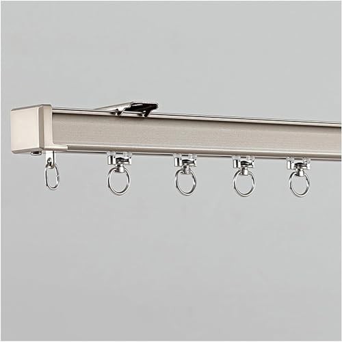 Rails à rideaux robustes plafond double rangée aluminium pour grand vitrage
