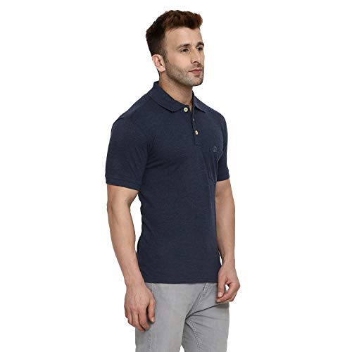 Image of CHKOKKO Men's Polo Cotton Regular Fit Half Sleeves T-Shirt with Pocket