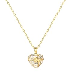 H Gold Heart Necklace