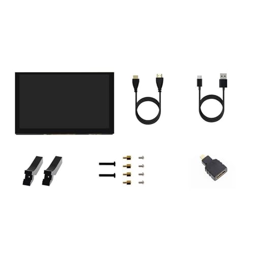 TSMORY Monitor de pantalla táctil LCD de 5 pulgadas, panel táctil de 1024 x 600, repuesto para 5 3B+ 4B Developmen Monitor USB capacitivo táctil