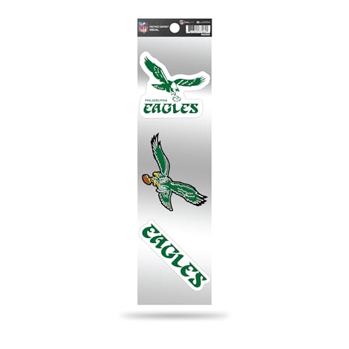 Rico Industries NFL Philadelphia Eagles 3-Piece Retro Spirit Decals 3 x 12-