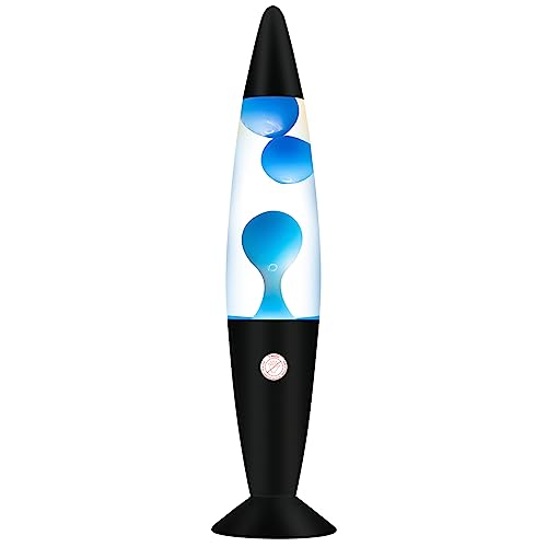 Vanful Blue 16 Inches Magma Liquid Motion Lamp with Black Base Glitter Lamps for Adults and Kids Charged by Cord Night Light Cool Room Christmas Thanksgiving Day Decor for Kids Teen Girls Boys