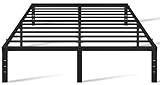 Yaheetech 14 Inch Tall Metal Bed Frame Full Platform Bed Frame with Storage Space,Sturdy Slat Support,Easy Assembly,No Box Spring Needed,Black