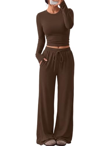 Image of Trendy Queen Women's 2 Piece 2026 Fall Fashion Lounge Set with Pockets
