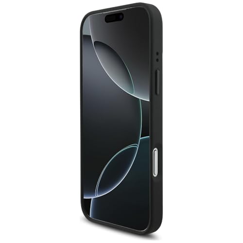 Image of CG MOBILE BMW [Official Licensed] Protective Case Designed for iPhone 17 Pro Max |Magnetic Compatible|M Collection|Pu Leather Tricolor Slanted Stripes & Metal Logos -Black