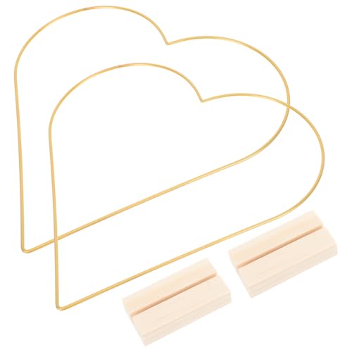 YOSADIER Aro de Hierro en Forma de Corazón para Adornos de Bodas, Manualidades y Centros de Mesa, Adecuado para Detalles y Guirnaldas