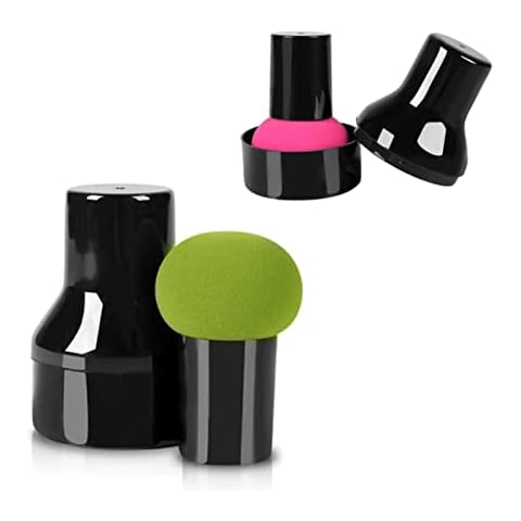 2 Pcs Powder Puff Soft Round Head Make Up Puff Durable Beauty Blender Puff for Foundation Cream Blush Cover