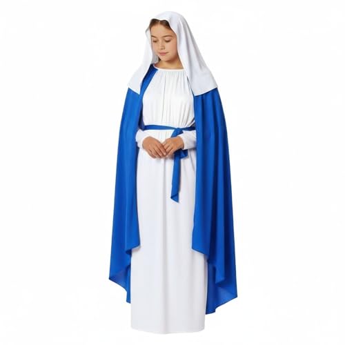 Morph Virgin Mary Costume for Kids, Mary Costume for Girls, Nativity Costumes for Kids, Christmas Costumes for Girls