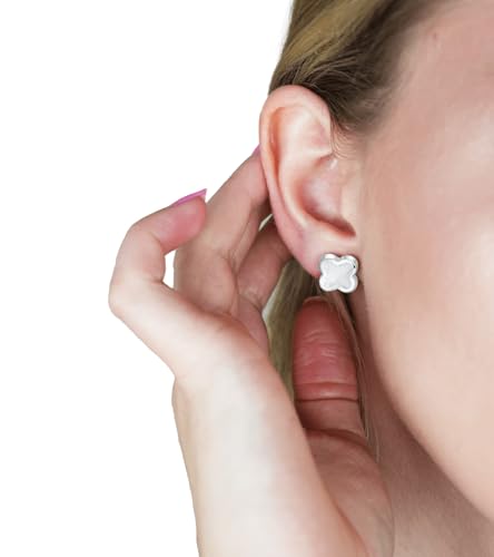 Four Leaf Clover Necklace Bracelet Earring Set for Women | 18K Gold Plated 4 Leaf Lucky Jewelry4