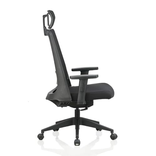 Image of Grace Ergonomic Office Chair with Headrest, High Back Mesh, Adjustable Arms, Black