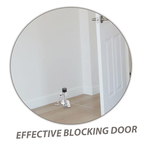 Tope de puerta exterior e interior con protector de pomo para montaje en pared 4