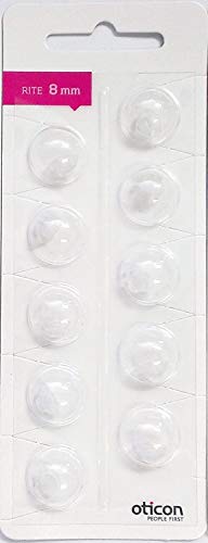 Oticon 8 mm Open Domes for: Intiga, Agil, Agil Pro, Acto, Acto Pro, Dual, Epoq and Delta.