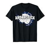 Antarctica Map and Flag Souvenir Antarctic T-Shirt