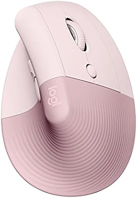 Logitech Lift Ratón Ergonómico Vertical, Inalámbrico, Bluetooth o Receptor Logi Bolt USB, clics Silenciosos, 4 Botones, Compatible con Windows/macOS/iPadOS, portátil, PC - Rosa